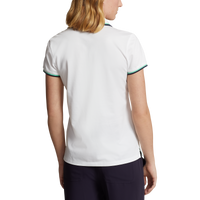 RLX Ralph Lauren Women's Tour Pique Golf Shirt - Pure White/Navy/Green