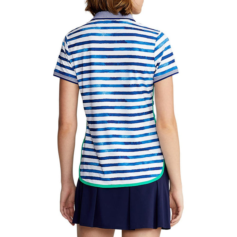 Polo Golf Ralph Lauren Women's Short Sleeve Polo Shirt - Blue Artist Stripe