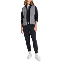 RLX Ralph Lauren Women's Tech Terry FZ Vest - Polo Black/Fairway Gingham