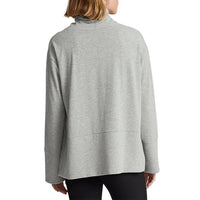 RLX Ralph Lauren Women's Performance Cotton Blend Turtleneck - Heather Grey