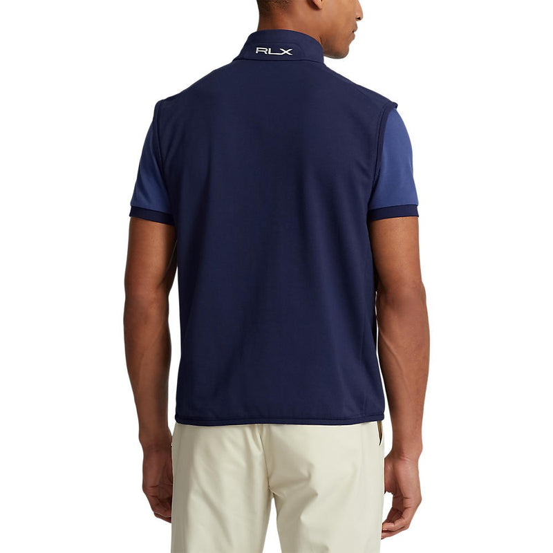 RLX Ralph Lauren Panelled Stretch Terry Golf Vest - French Navy