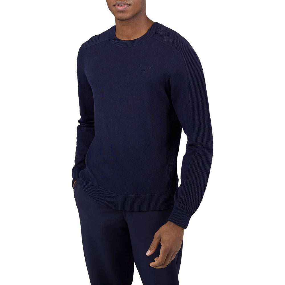 Castore Knitted Golf Crew Neck - Midnight Navy