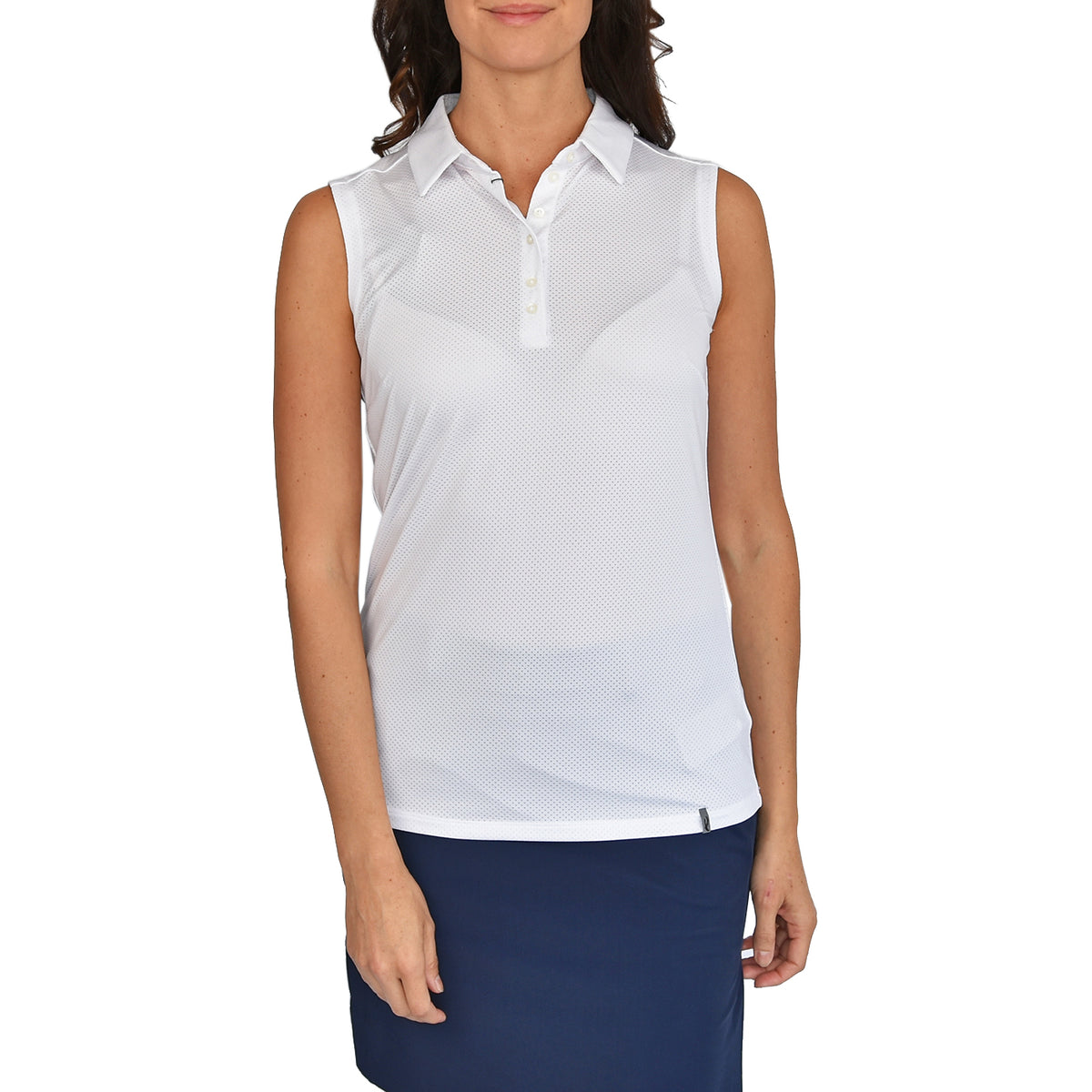 KJUS Women's Eve Sleeveless Golf Polo - White