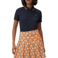 J.Lindeberg Women's Lily Golf Polo Shirt - Navy Melange