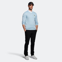 Lyle & Scott Golf Merino Blend V Neck Pullover - Blue Shore