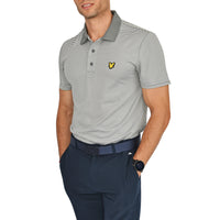 Lyle & Scott Golf Microstripe Polo - Rock Grey