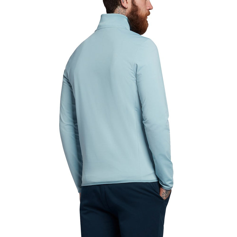 Lyle & Scott Tonal Eagle Tech 1/4 Zip Midlayer - Blue Shore