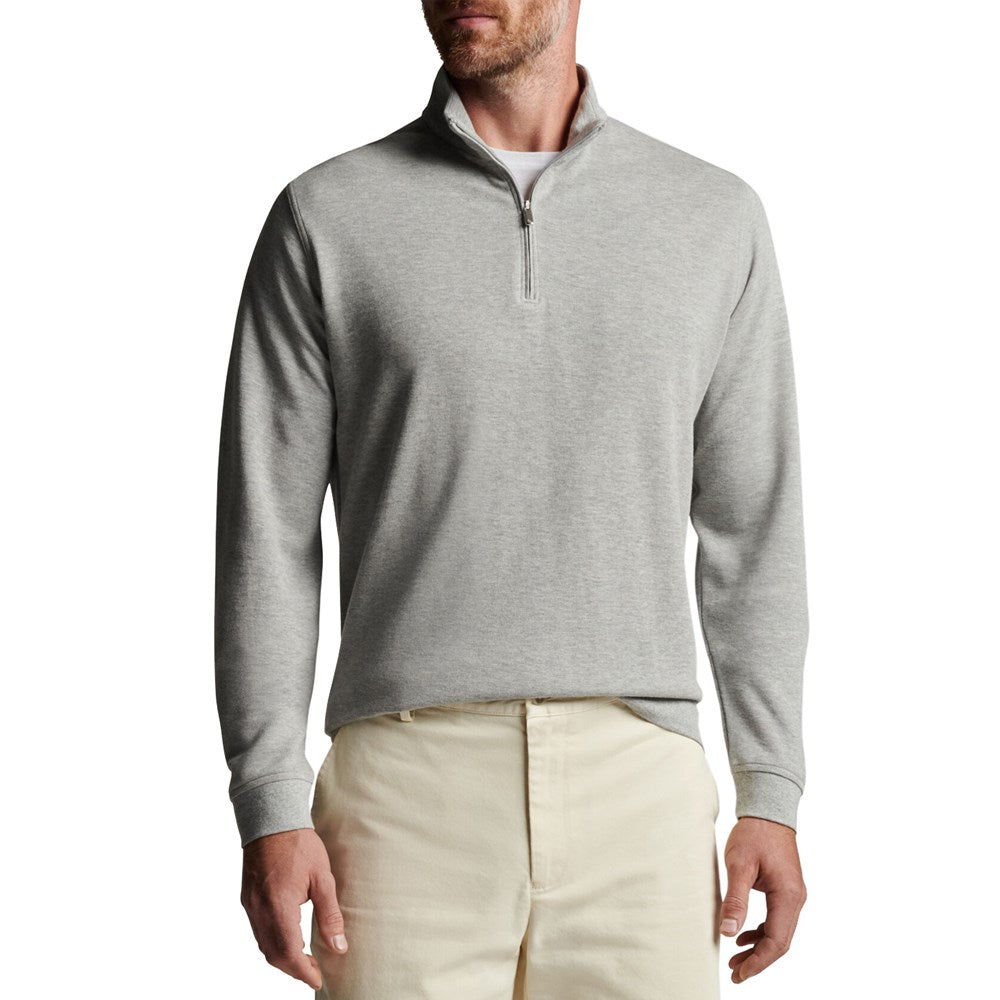 Peter Millar Crown Comfort Pullover - Light Grey