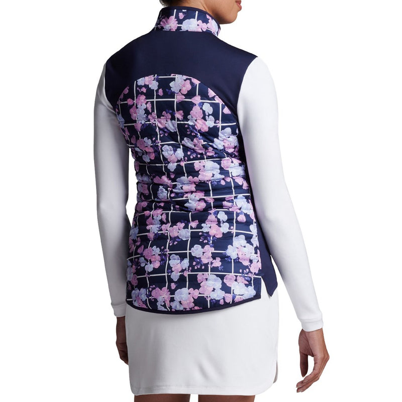 Peter Millar Women's Merge Hybrid Water Resistant Golf Jacket - Navy Picnic Floral