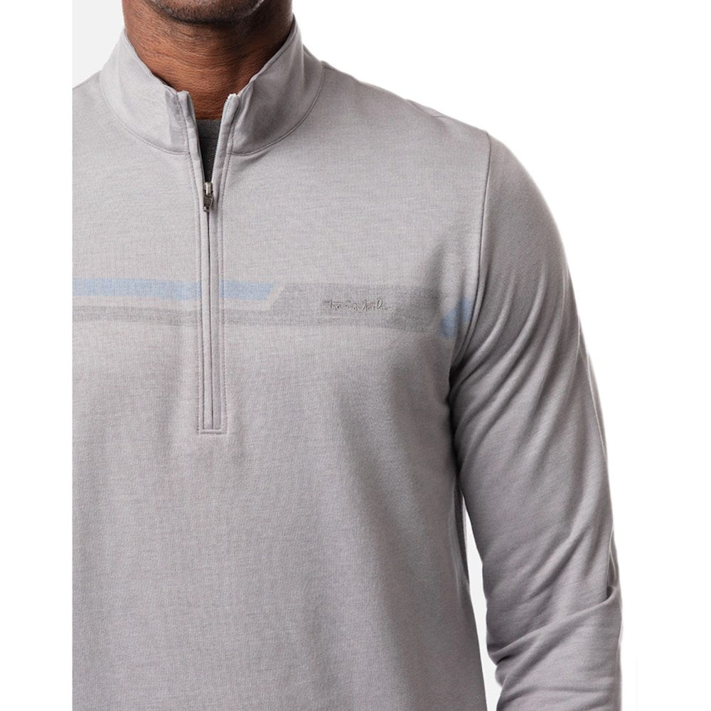 Travis Mathew Rebound 1/4 Zip Mid-Layer - Heather Grey