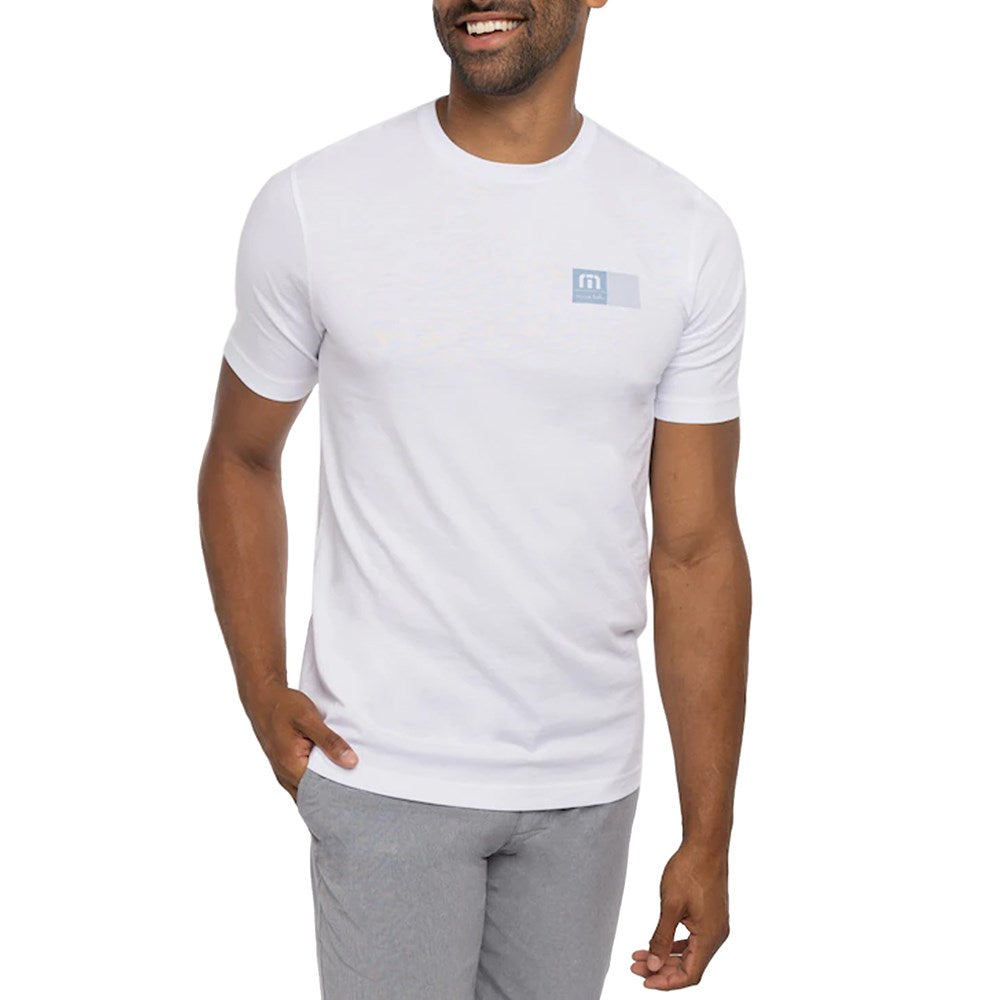 Travis Mathew Befriend The Bouncer Golf Shirt - White