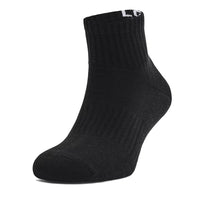 Under Armour Unisex Core Quarter 3-Pack Socks - Black