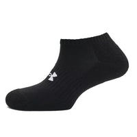 Under Armour Unisex Core No Show 3-Pack Socks - Black