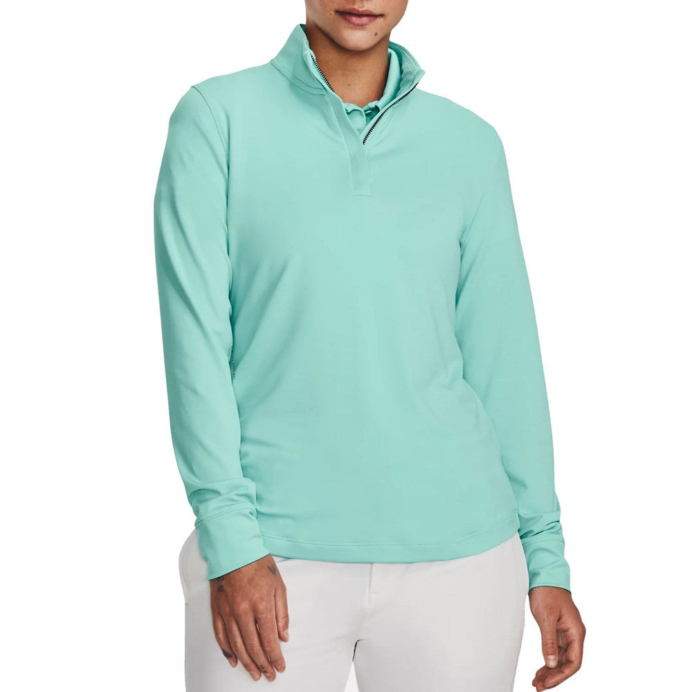 Under Armour Women's UA Playoff ¼ Zip - Neo Turquoise/Midnight Navy/Metallic Silver