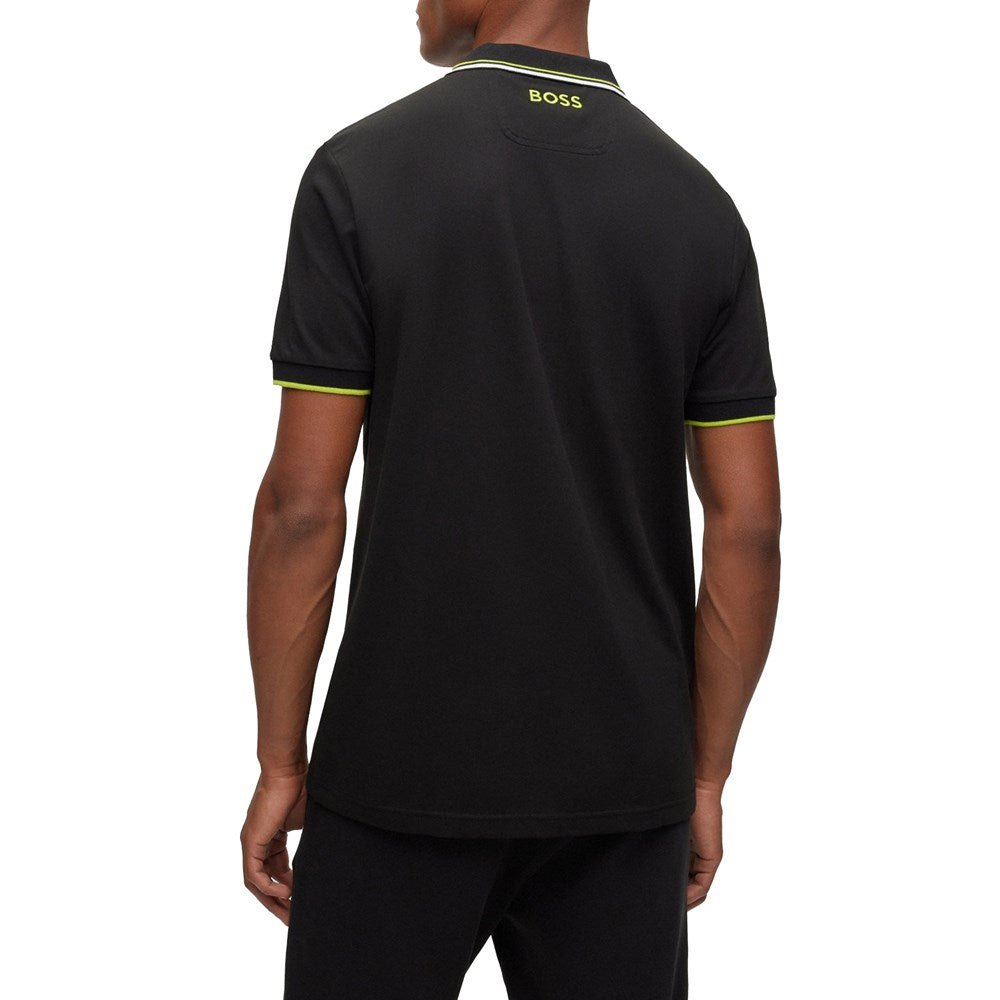 BOSS Paddy Pro Golf Polo Shirt - Black/ Green