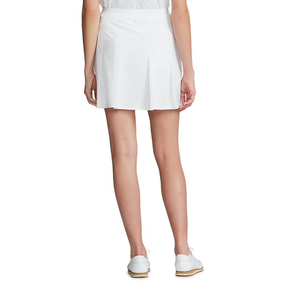 RLX Ralph Lauren Women's Pleated Aim Skort 17" - Pure White