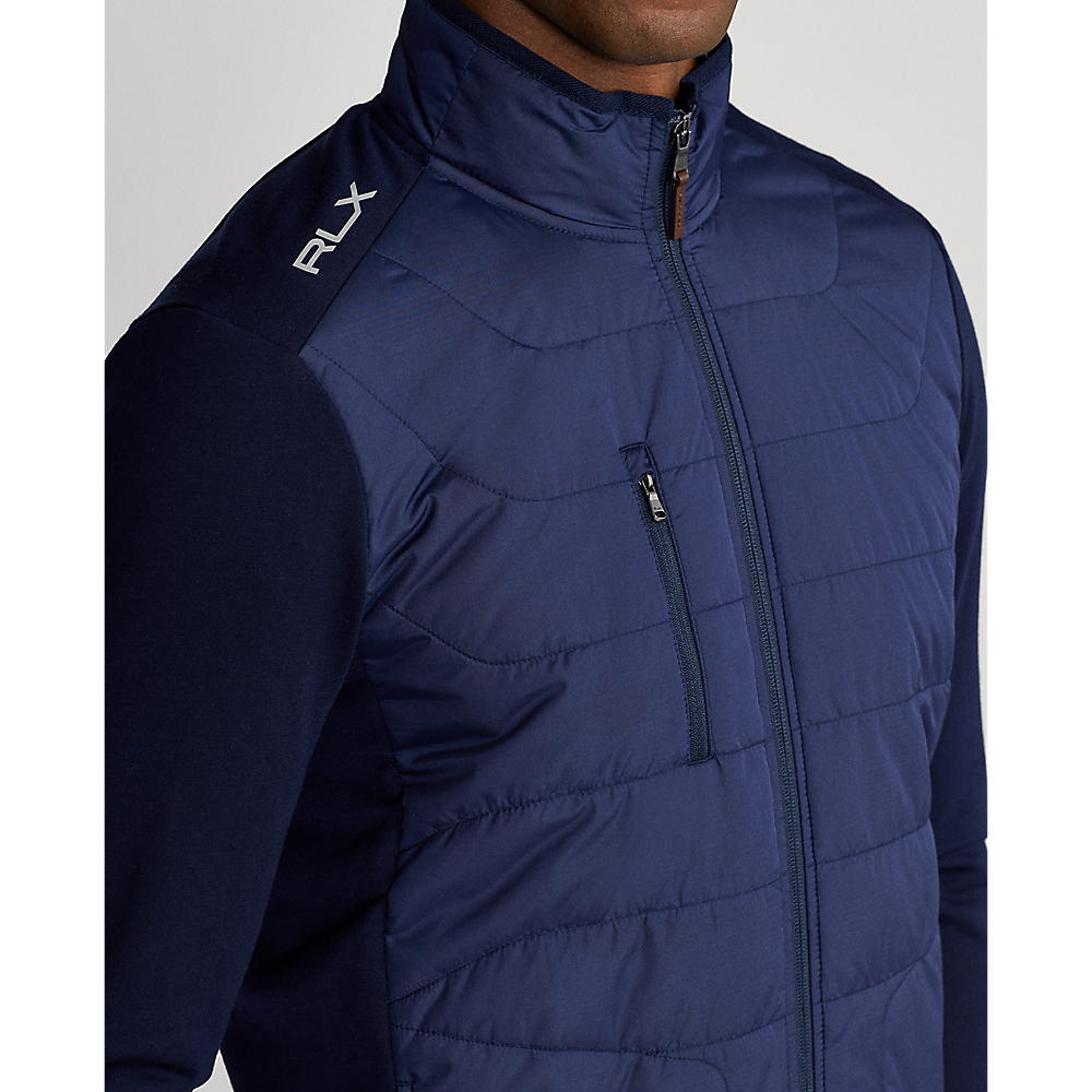 RLX Ralph Lauren Cool Wool Full Zip Golf Jacket - French Navy